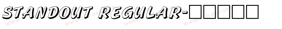 Standout Regular字体转换